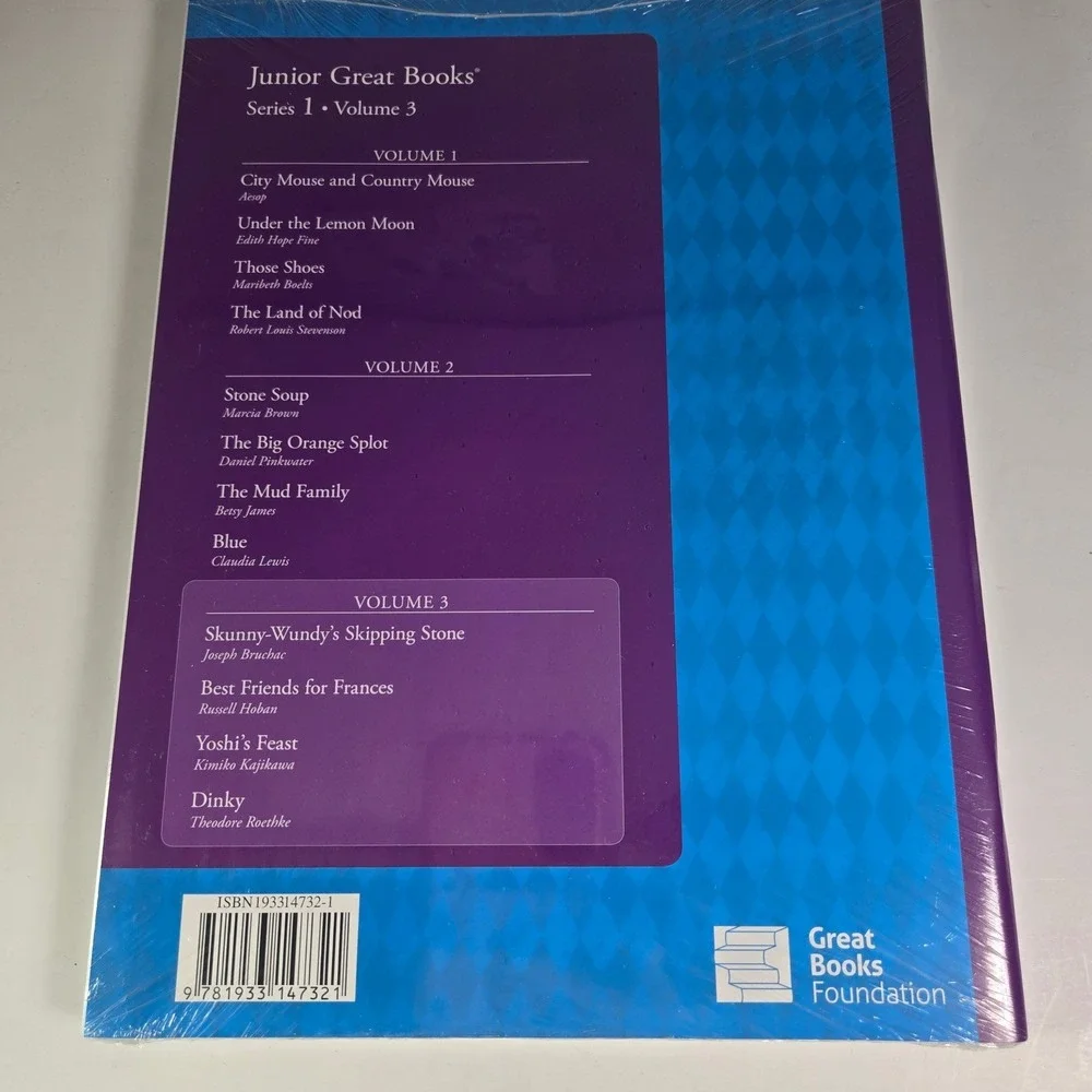 3 book Junior Great Books Series 1 Volume 3 Childrens Educational Reading‎ Book